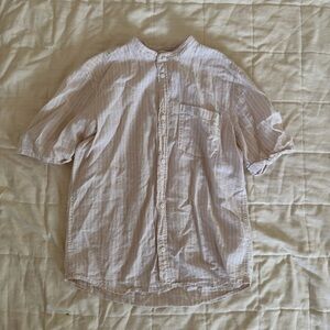 H&M Striped Button-Up Shirt